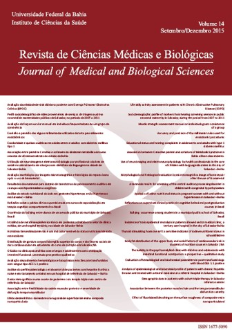 					Visualizar v. 14 n. 3 (2015): Revista de Ciências Médicas e Biológicas
				