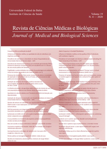 					Visualizar v. 19 n. 4 (2020): Revista de Ciências Médicas e Biológicas
				