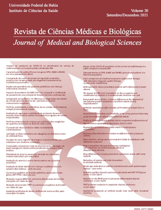 					Visualizar v. 20 n. 3 (2021): Revista de Ciências Médicas e Biológicas
				