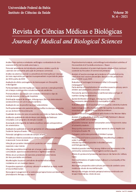 					Visualizar v. 20 n. 4 (2021): Revista de Ciências Médicas e Biológicas
				