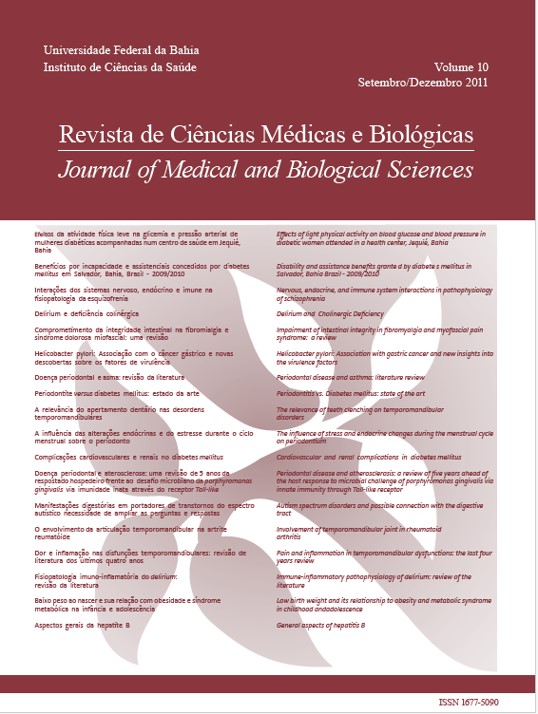 					Visualizar v. 10 n. 3 (2011): (Especial) Revista de Ciências Médicas e Biológicas
				
