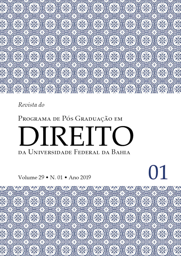 					Visualizar v. 29 n. 1 (2019): Revista do Programa de Pós-Graduação em Direito da Universidade Federal da Bahia
				