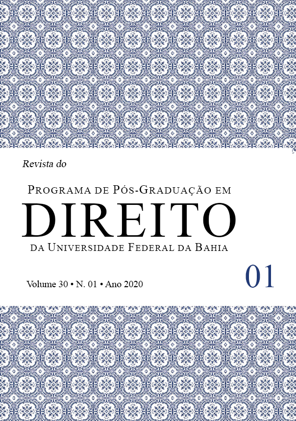 					Visualizar v. 30 n. 1 (2020): Revista do Programa de Pós-Graduação em Direito da UFBA
				