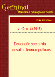 					Visualizar v. 10 n. 2 (2018): EDUCAÇÃO SOCIALISTA: DESAFIOS TEÓRICO-PRÁTICOS
				
