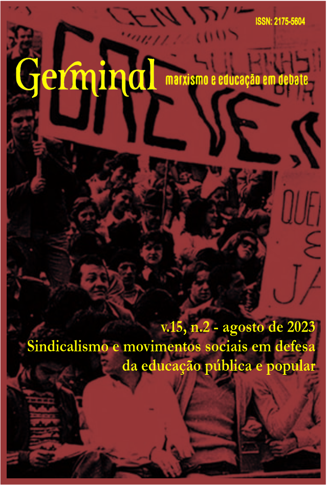 					Visualizar v. 15 n. 2 (2023): Sindicalismo e movimentos sociais em defesa da educação pública e popular
				