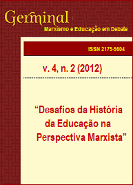 					Visualizar v. 4 n. 2 (2012): DESAFIOS DA HISTÓRIA DA EDUCAÇÃO NA PERSPECTIVA MARXISTA
				