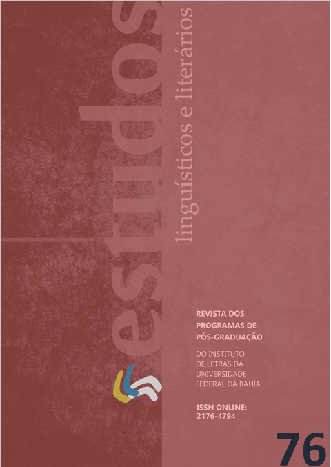 					Visualizar n. 76 (2023): Estudos Literários 2023.1 + Dossiê Estudos Andinos
				