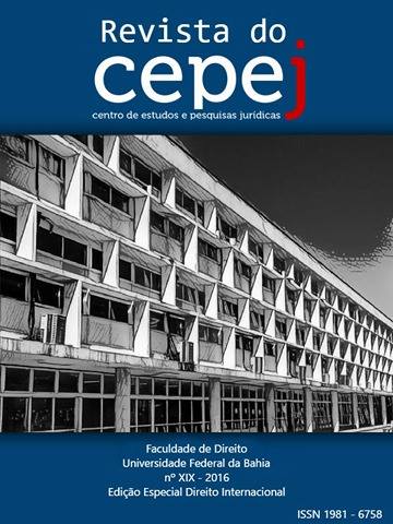 					Visualizar n. 19 (2016): Revista do CEPEJ. Ed. Especial de Direito Internacional
				