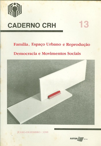 					Ver Vol. 3 Núm. 13 (1990): Família, Espaço Urbano e Reprodução/Democracia e Movimentos Sociais
				